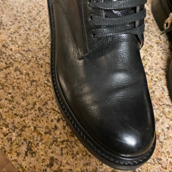 Frye Alice Black Combat Boots size 9- fit like 8.5 - Picture 6 of 12